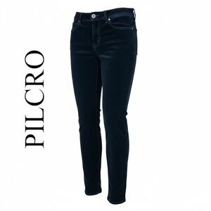 Anthropologie Pilcro and the Letterpress Deep Blue‎ Velveteen Pants No. 27